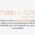 50% reducere pentru cărţile din librării şi de la târguri!