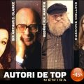 Cărţile primilor autori din top vânzari acum cu 45% reducere