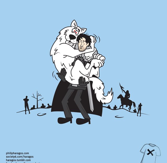 Jon Snow din Urzeala Tronurilor în varianta Scooby Doo