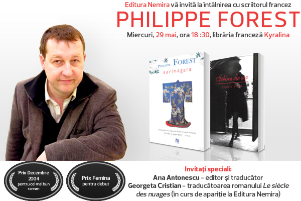 Nemira îşi invită cititorii la întâlnirea cu autorul francez Philippe Forest