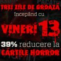 39% reducere la cărţile horror în 3 zile de groază