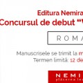 Editura Nemira lansează concursul literar de debut “Valentin Nicolau”