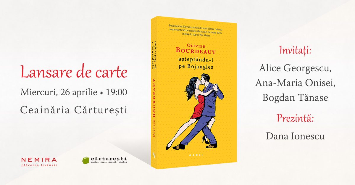 Multi-premiatul roman ”Așteptându-l pe Bojangles”, de Olivier Bourdeaut se lansează pe 26 aprilie