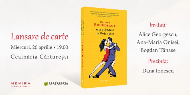 Multi-premiatul roman ”Așteptându-l pe Bojangles”, de Olivier Bourdeaut se lansează pe 26 aprilie