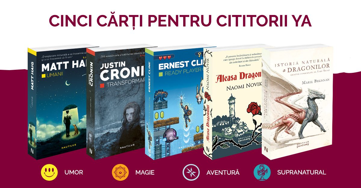 Recomandare: Cinci cărți pentru cititorii YA