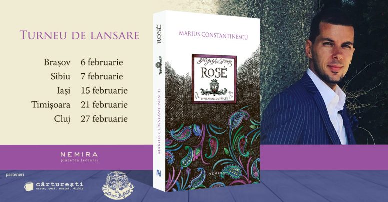 Jurnalistul Marius Constantinescu în turneu de lansare a cărții „Rosé”