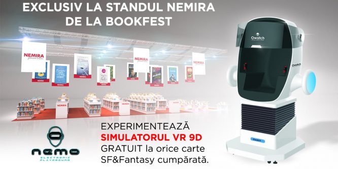 Experiență totală pentru fanii SF&Fantasy! Exclusiv la standul Nemira @ Bookfest: simulator VR 9D