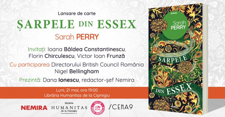 Lansare de carte: Șarpele din Essex, de Sarah Perry