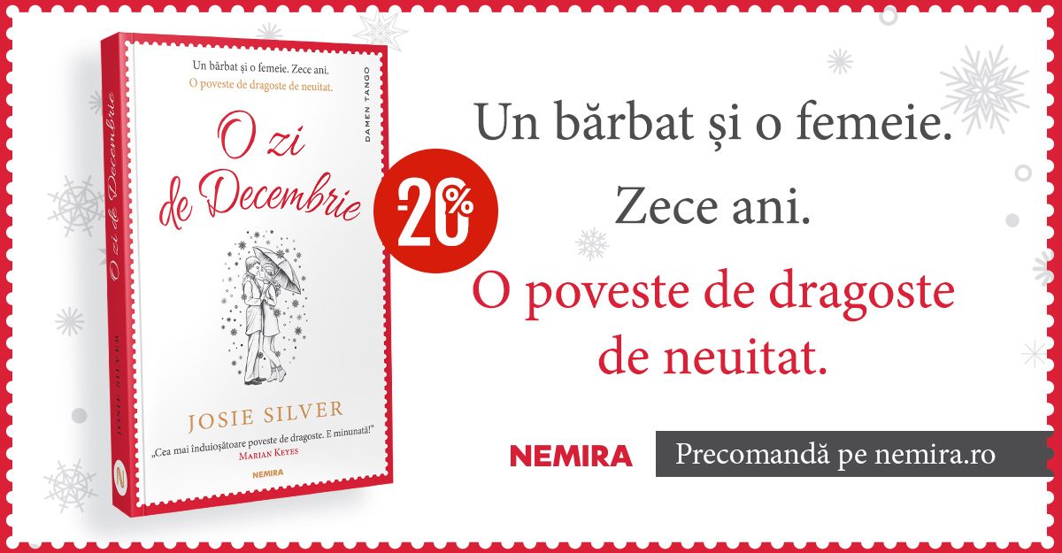 O zi de decembrie, de Josie Silver, se anunță bestsellerul finalului de an!