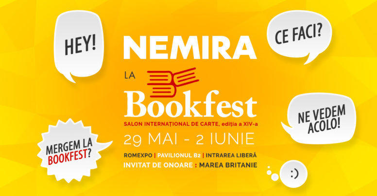 Nemira și Nemi la Bookfest 2019 – noutăți editoriale și scriitori invitați