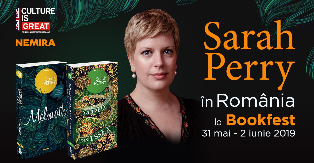 Scriitoarea Sarah Perry vine în România – la Salonul Internațional de carte Bookfest 2019