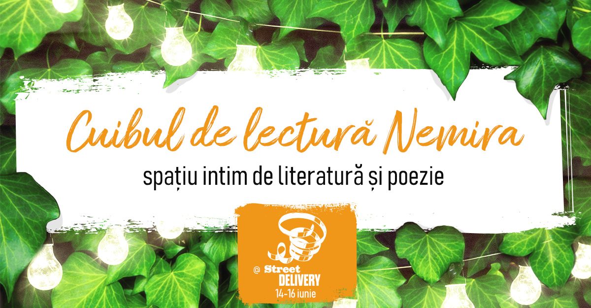 Cuib de lectură Nemira și lecturi Vorpal la Street Delivery 2019