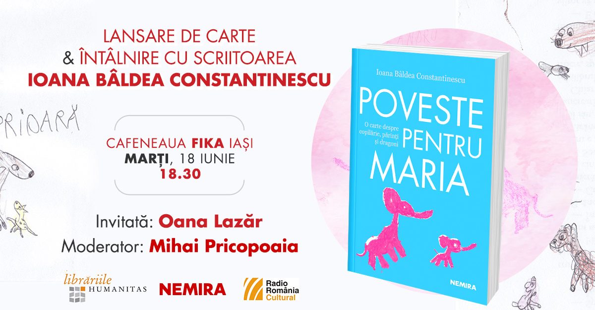 Jurnalista Ioana Bâldea Constantinescu în turneu de lansare a cărții „Poveste pentru Maria”
