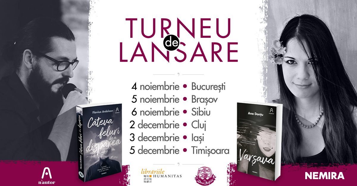 Ana Donțu și Flavius Ardelean în turneu de lansare – colecția n’autor
