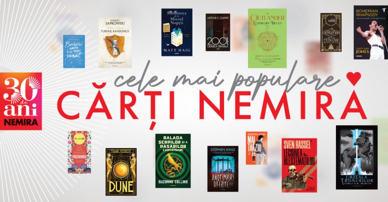 30 de ani de Nemira: cele mai îndrăgite cărți, cei mai populari autori