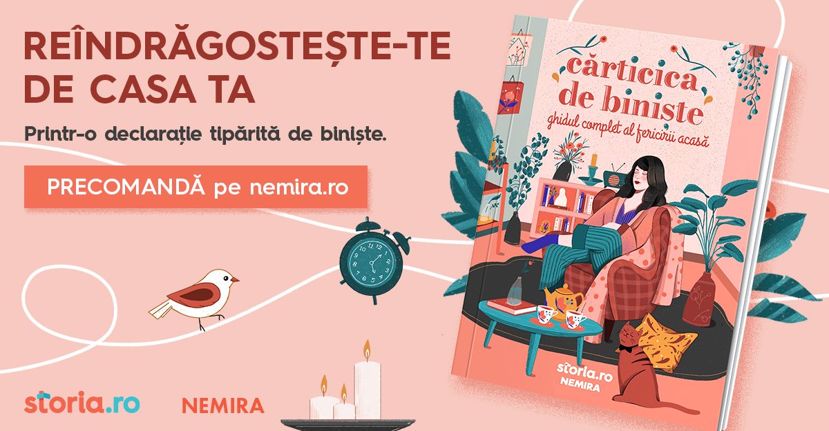Storia.ro și editura Nemira lansează Cărticica de biniște – ghid pentru fericirea de acasă