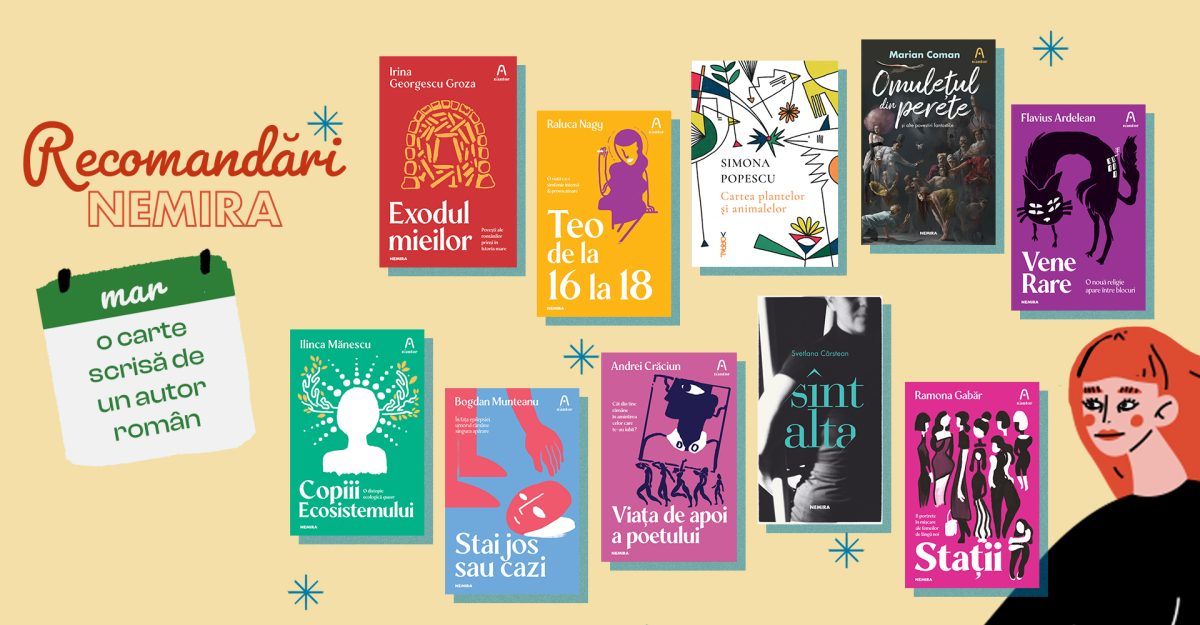 #ReadingChallenge martie: Recomandări de cărți scrise de autori români