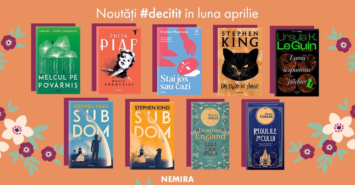 Noutăți #decitit în luna aprilie
