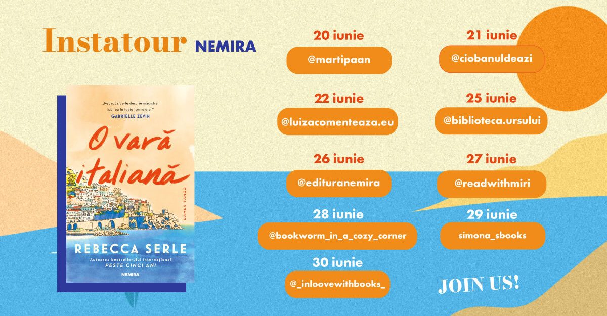 Instatour „O vară italiană”, de Rebecca Serle