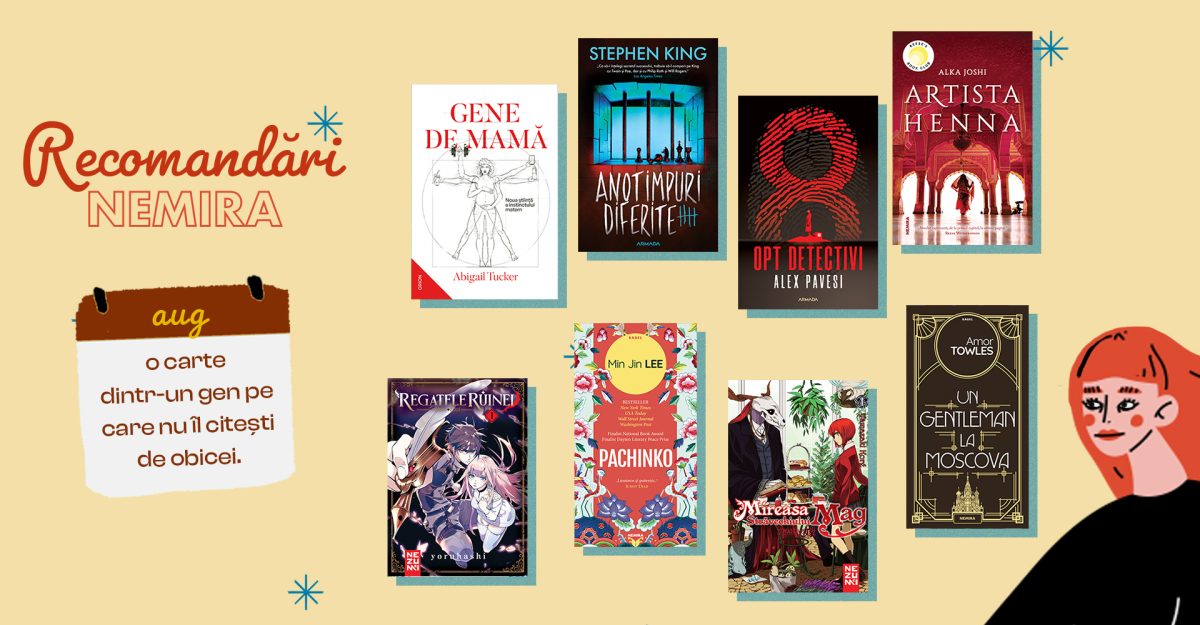#ReadingChallenge august: o carte dintr-un gen pe care nu îl citești de obicei (try something new)
