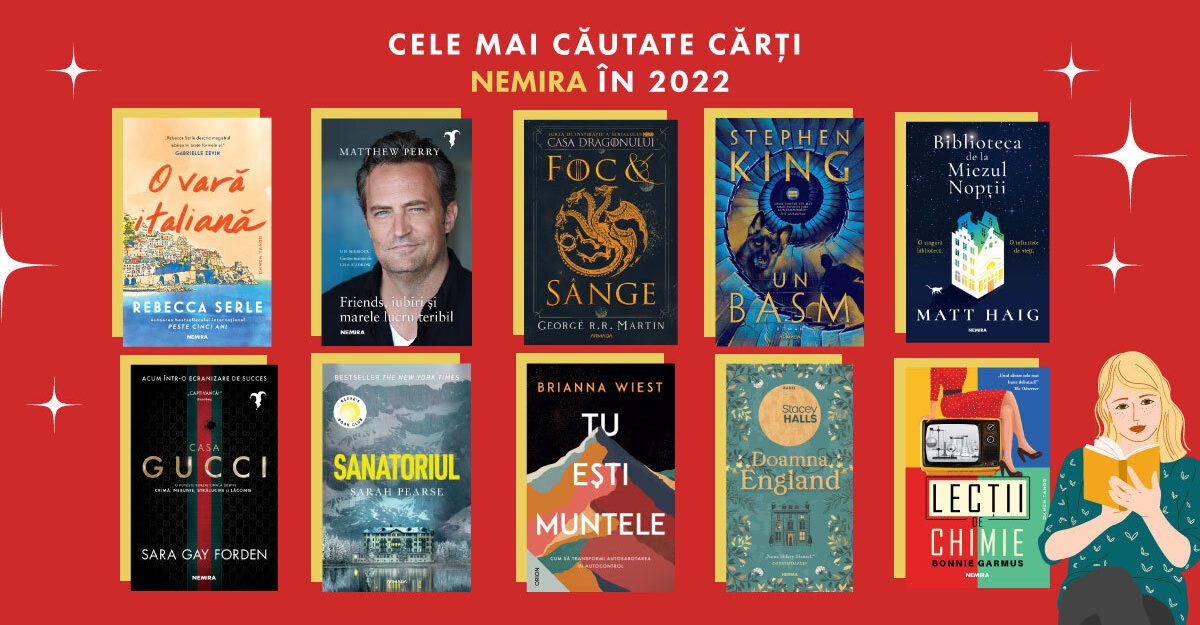 Best of 2022: top 10 cele mai căutate cărți Nemira