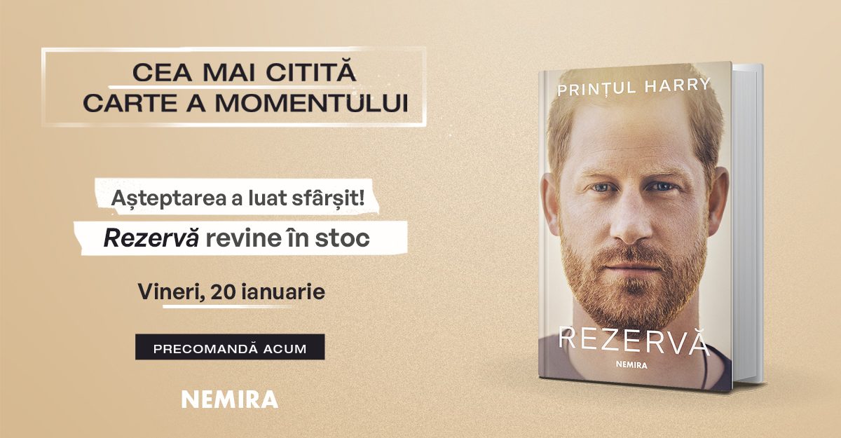RECORD DE VÂNZARE!  La doar o zi după lansare, Nemira a epuizat întregul tiraj de 15.000 exemplare al volumului de memorii „Rezervă”.