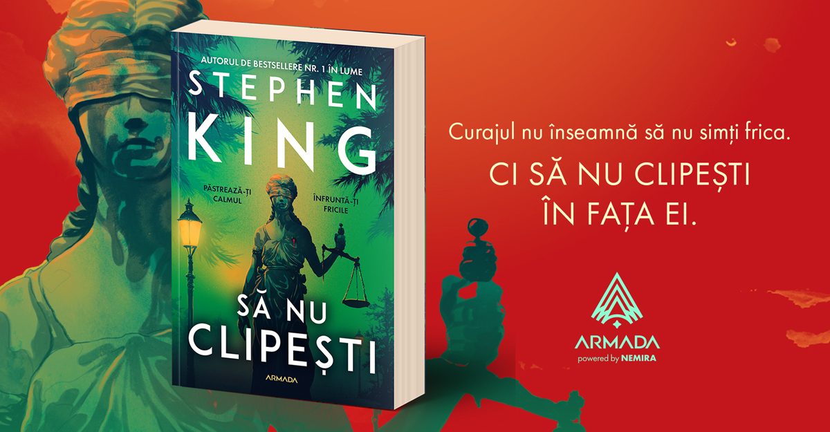 „Să nu clipești”, cel mai recent roman al lui Stephen King, se lansează în România la finalul lunii mai
