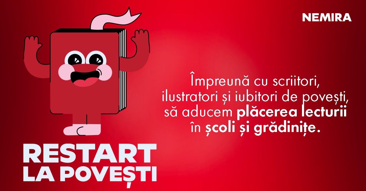 Saatchi & Saatchi și editura Nemira lansează „Restart la Povești”, o inițiativă menită să readucă magia poveștilor în grădinițe și în școli.