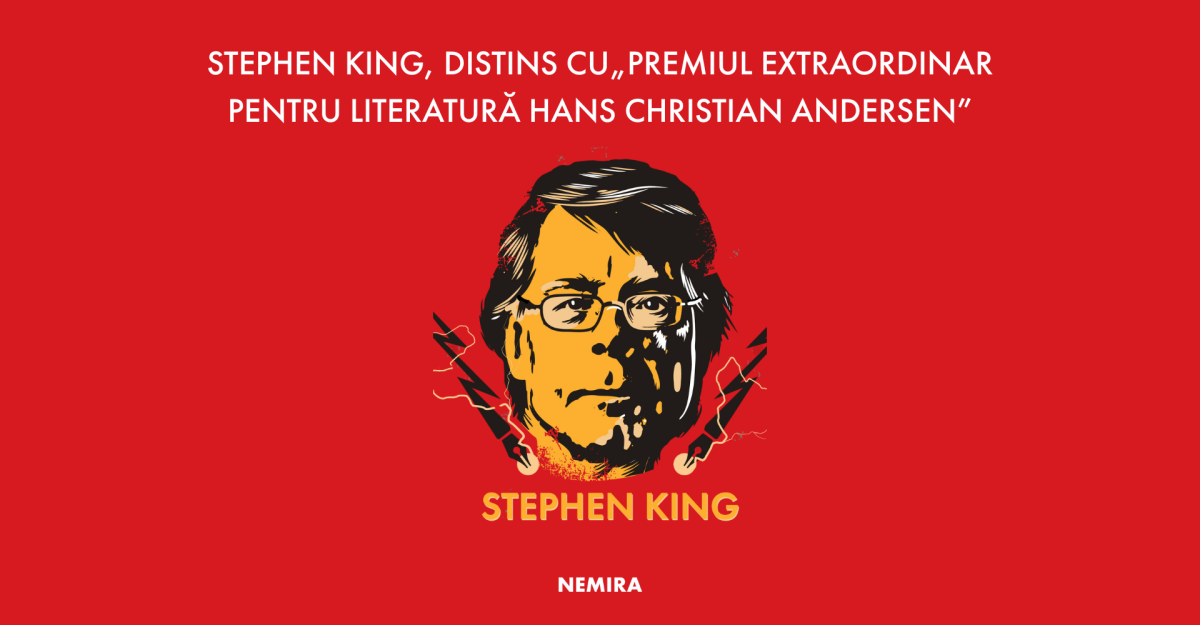 Stephen King, distins cu Premiul Extraordinar pentru Literatură Hans Christian Andersen